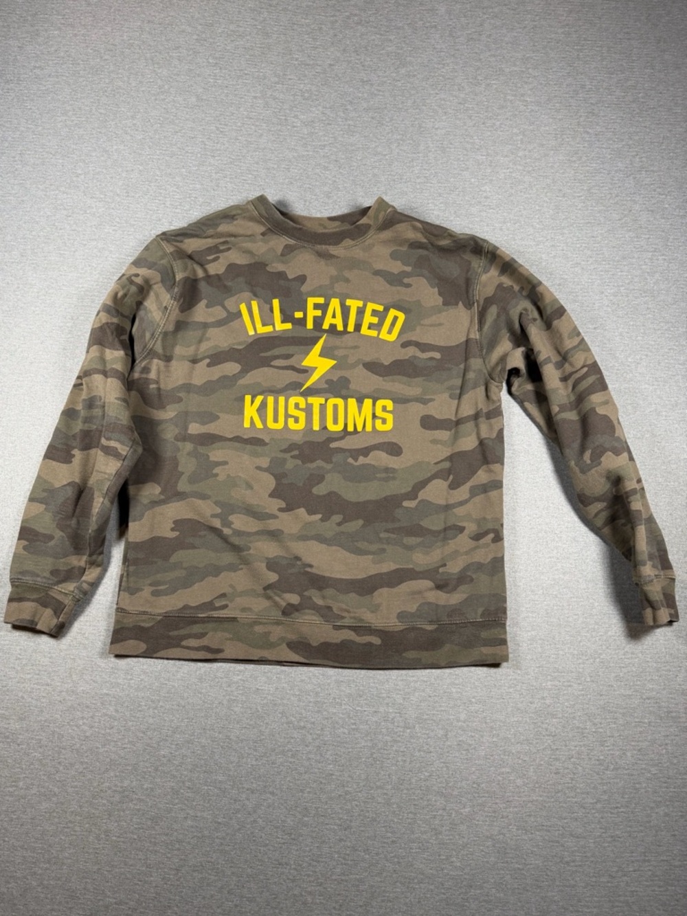 Camouflage Crew Neck Sweater